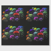 Quallenwackelpapier. Geschenkpackung Geschenkpapier (Flach)