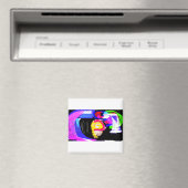Quallenwellen-Spaß Magnet (In Situ (Geschirrspüler))