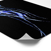 Quallyfish Aquarelldruck Poster (Ecke)