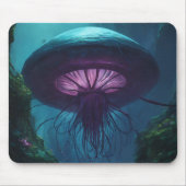 Quallyfish Illustration Mousepad (Vorne)