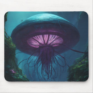 Quallyfish Illustration Mousepad