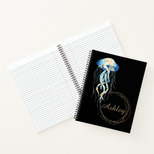 Quallyfish Individuelle Name Notebook Notizblock