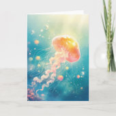 Quallyfish Ocean Dance Karte (Vorderseite)