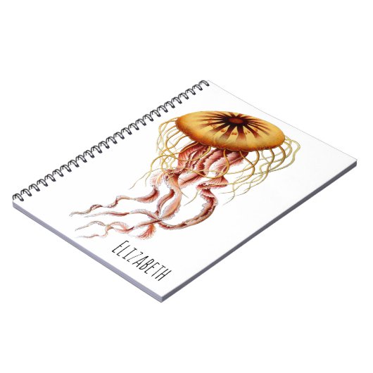 Quallyfish Personalisiertes Notebook Notizblock (Linke Seite)