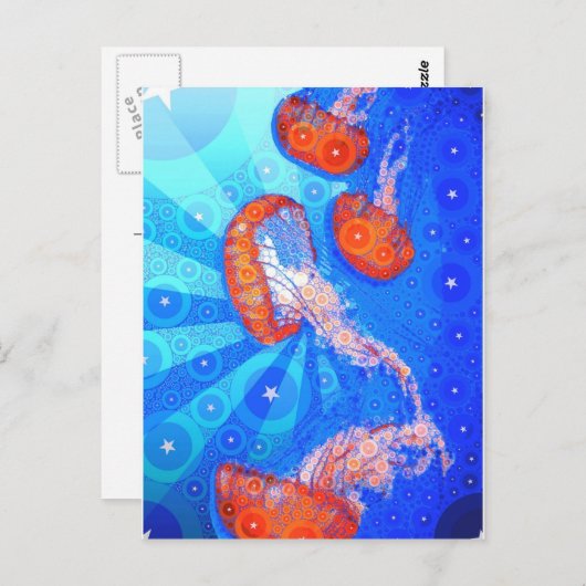 Quallyfish Überraschung Postkarte (Vorne/Hinten)