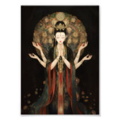 Quan Yin: Buddhist Goddess Dark Art Nouveau Poster (Vorne)
