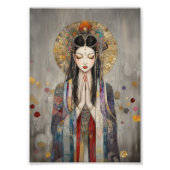 Quan Yin: Buddhistische Göttin Art Nouveau Poster (Vorne)