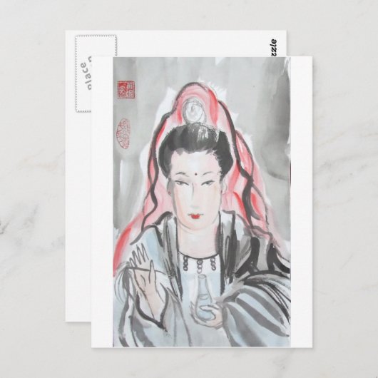Quan Yin Goddess of Mitgefühl Postkarte (Vorne/Hinten)