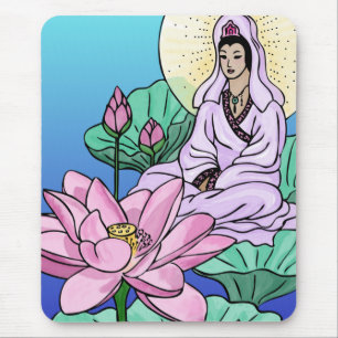 Quan Yin (Kuan Yin) im Lotus Mousepad