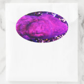 Quan Yin Ovaler Aufkleber (Tasche)