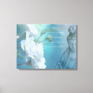 Quan Yin, Ruhezitat, 24" x 18" - MEDIUM Leinwanddruck