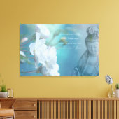 Quan Yin, ruhig zitieren, 36" x 24" - GROSS Leinwanddruck (Insitu (Wohnzimmer))