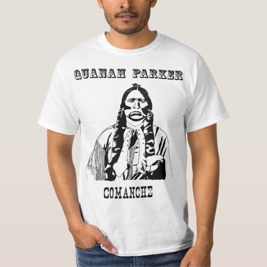 Quanah Parker Comanche Amerikanischen Ureinwohners T-Shirt (Vorderseite)