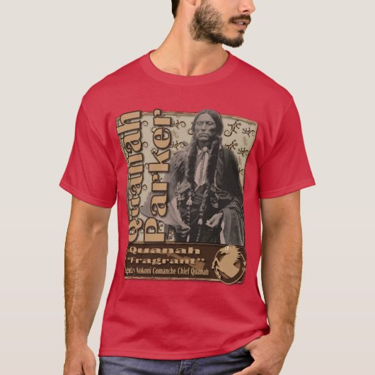 Quanah Parker Nokoni Komanche-Führer T-Shirt (Vorderseite)