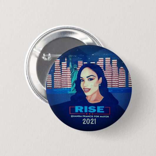 Quanda Francis NYC Mayor 2021 Button (Vorne & Hinten)