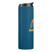 Quandary Peak Colorado Retro Türkis Thermosbecher (Nach links gedreht)