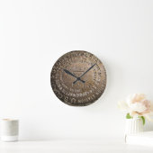 Quandary Peak Fourteener USGS Benchmark-Uhr Runde Wanduhr (Zuhause)