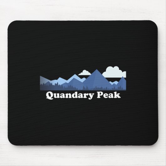 Quandary Peak Gger Colorado Rocky Mountains Co Cli Mousepad (Vorne)