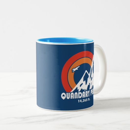 Quandary Peak Sun Eagle Zweifarbige Tasse (VorderseiteRechts)