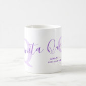 Quanita Namensbedeutung Monogramm Z lila Kaffeetasse (Mittel)