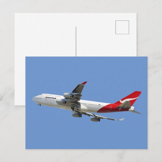 Quantas Airlines Feiertagspostkarte (Vorne/Hinten)