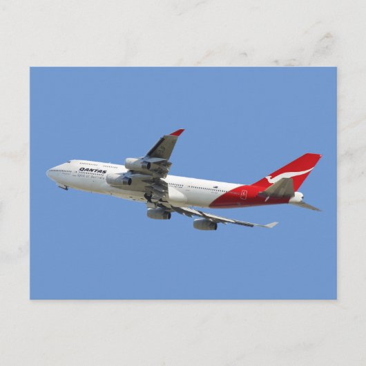Quantas Airlines Feiertagspostkarte (Vorderseite)