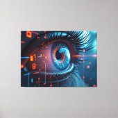 Quanten-Auge-Leinwand Leinwanddruck (Vorderseite)