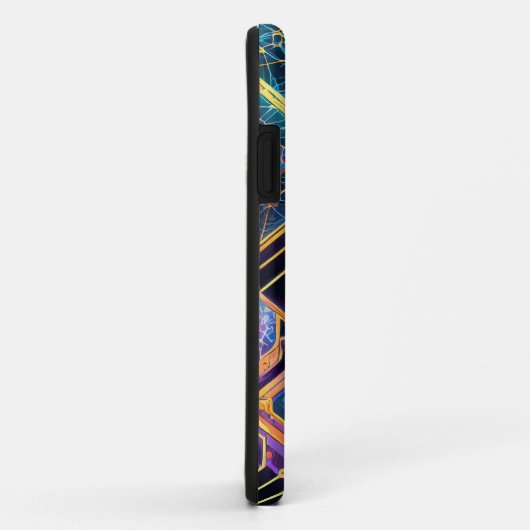 Quanten-Computing-Netzwerklichter Case-Mate iPhone Hülle (Hinten/Rechts)