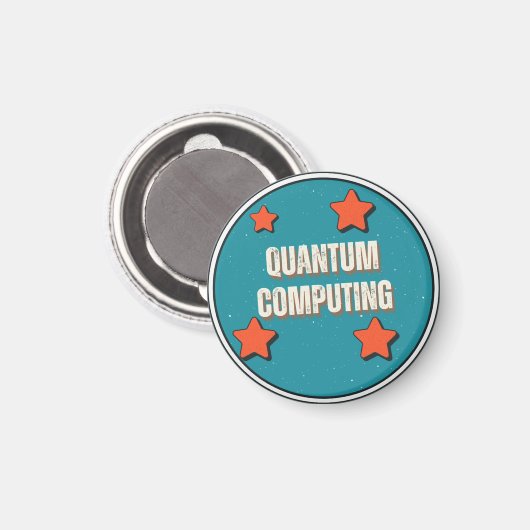 Quanten-Computing-Wissenschaft Magnet (Vorderseite/Rückseite)