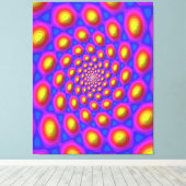 Quanten-Eigen-State-Mandala-Kunst Leinwanddruck (Insitu (Holzboden))