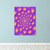 Quanten-Eigen-State-Mandala-Kunst Leinwanddruck (Insitu (Holzboden))
