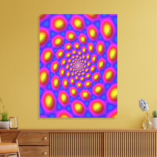 Quanten-Eigen-State-Mandala-Kunst Leinwanddruck (Insitu (Wohnzimmer))
