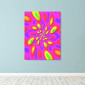 Quanten-Eigenstate-Mandala-Kunst Leinwanddruck (Insitu (Holzboden))