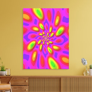 Quanten-Eigenstate-Mandala-Kunst Leinwanddruck