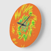 Quanten-Eigenstate-Mandala-Muster Große Wanduhr (Winkel)