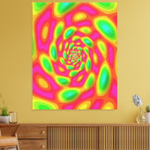 Quanten-Eigenzustand-Mandala-Kunst Leinwanddruck (Insitu (Wohnzimmer))