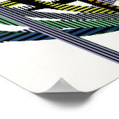 Quanten-Geometrisches Muster  Poster (Ecke)