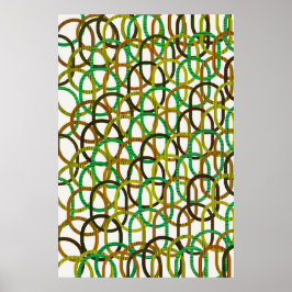 Quanten-Geometrisches Musterdesign Poster