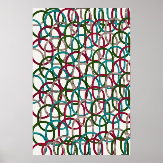 Quanten-Geometrisches Musterdesign Poster (Vorne)