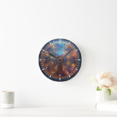Quanten-Halo-Matrix Runde Wanduhr (Zuhause)