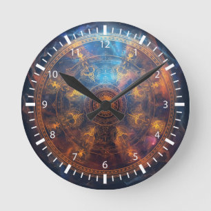 Quanten-Halo-Matrix Runde Wanduhr