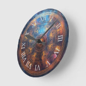 Quanten-Halo-Matrix Runde Wanduhr (Winkel)