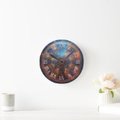 Quanten-Halo-Matrix Runde Wanduhr (Zuhause)