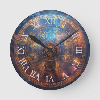 Quanten-Halo-Matrix Runde Wanduhr