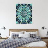 Quanten-Mandala-Kunst Leinwanddruck (Insitu (Schlafzimmer))