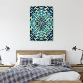 Quanten-Mandala-Kunst Leinwanddruck (Insitu (Schlafzimmer))