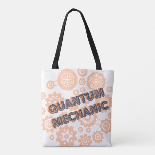 Quanten Mechanische Physik Lover Allover Print Tas Tasche (Rückseite)
