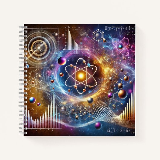 Quantenatome und kosmische Energie Notizblock (Vorderseite)