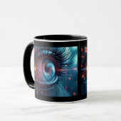 Quantenaugenkombination Tasse zweiseitig (Vorderseite Links)