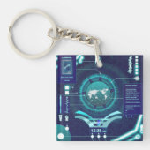 Quantencomputer Akrylus Schlüsselanhänger (Vorderseite)